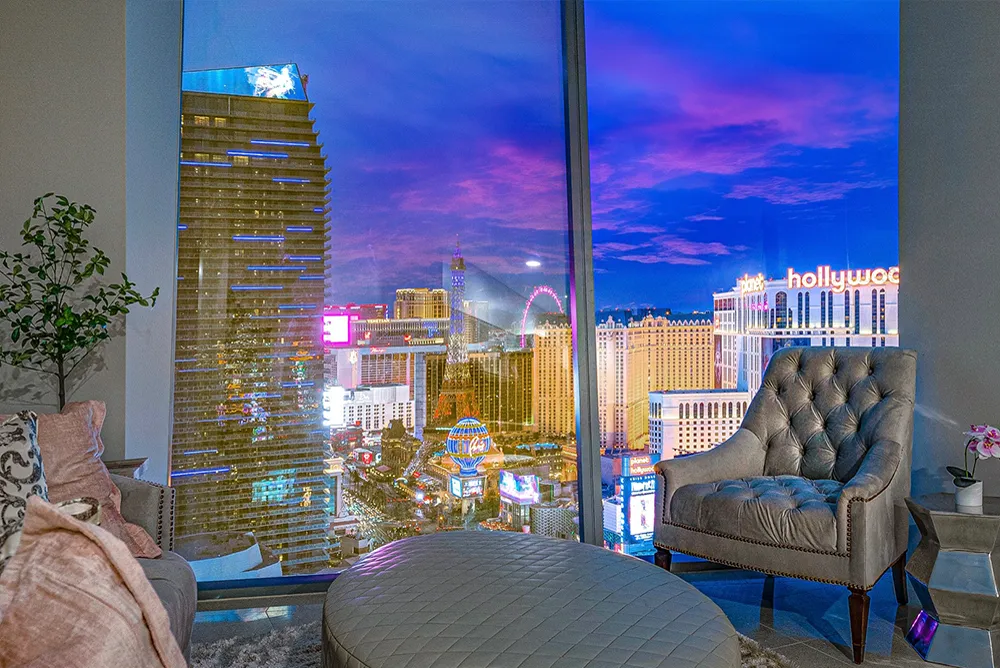 Strip view from inside a Veer residence