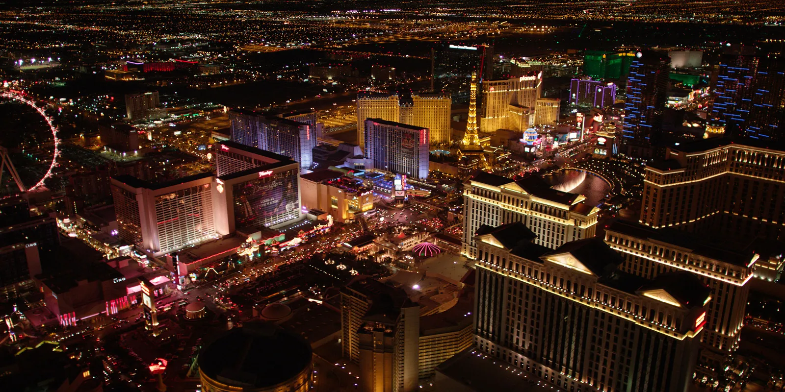 Las Vegas Strip high-rises at night